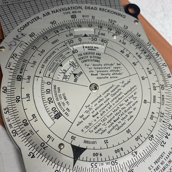 Computer Air Navigation Dead Reckoning Graph Jeppesen, Type MB-4A - Picture 12 of 17
